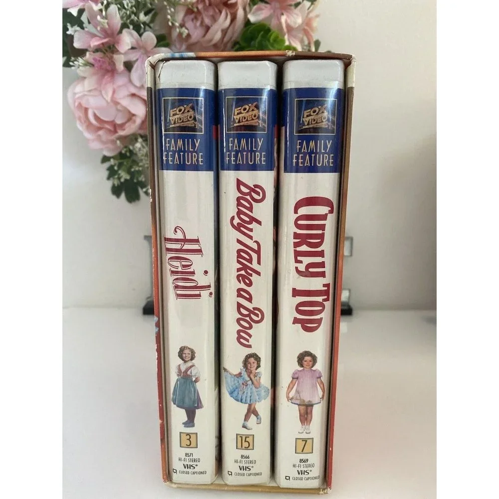 Shirley Temple Family Favorites Triple Pack 3 Movie‎ Collection VHS Set V3 2000